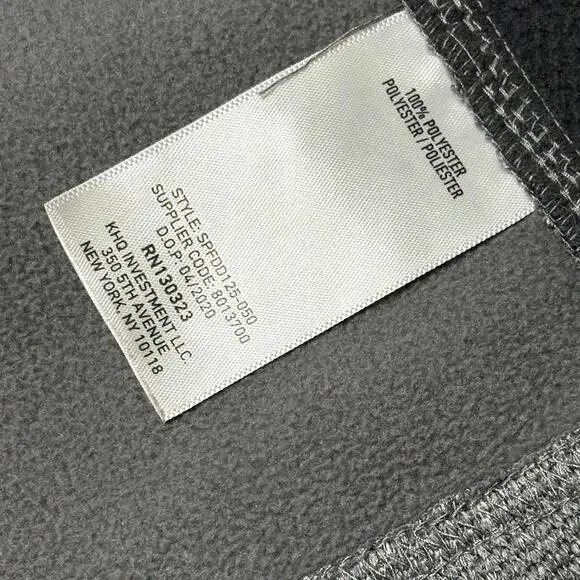 Spyder Women's Large Waffle Knit Fleece Lined Jacket Gray Pink Full Zip Hooded - Picture 13 of 14